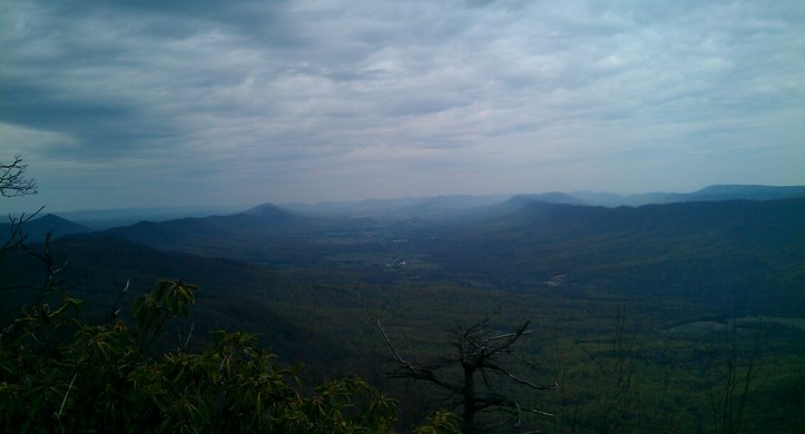 View of the valley to the north from Big Mountain's peak.