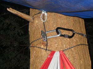 Had to improvise a little with the hammock rig.