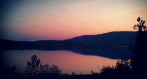 Sunset over the Susquehanna River, Rockville, Pa. August 2012.