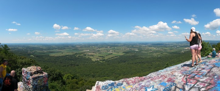 Panoramic view of Maryland and Pennsylvania from High Rock near Pen-Mar.